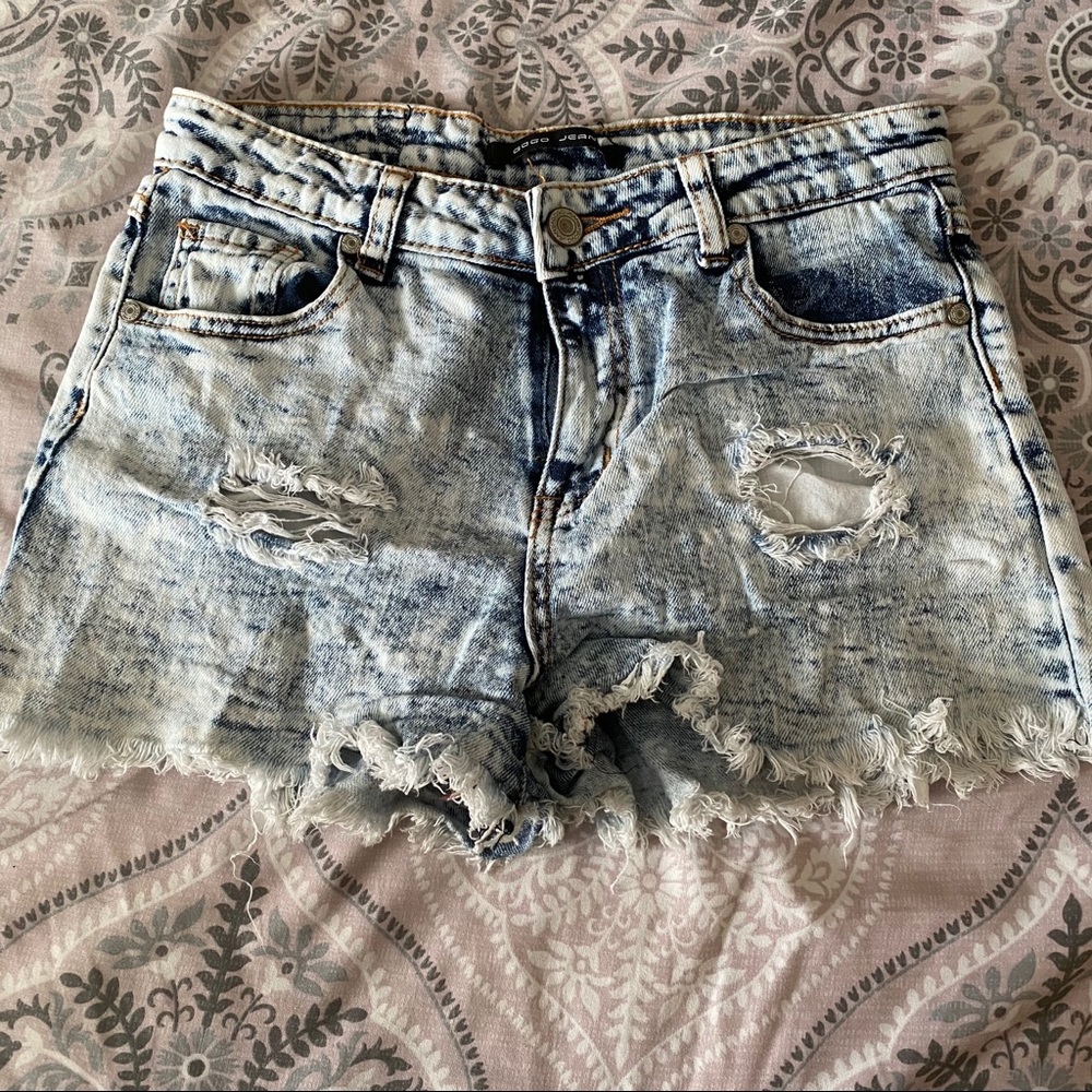 Acid Wash Distressed Shorts🧪